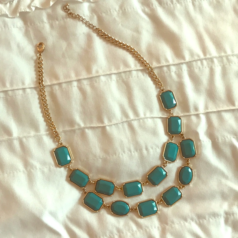 Teal necklace